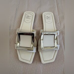 Roger Vivier Bikviv White Sandals